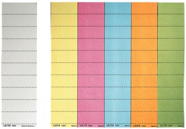 LEITZ Beschriftungsschild 60x21mm 19010001 weiss 100 Stück