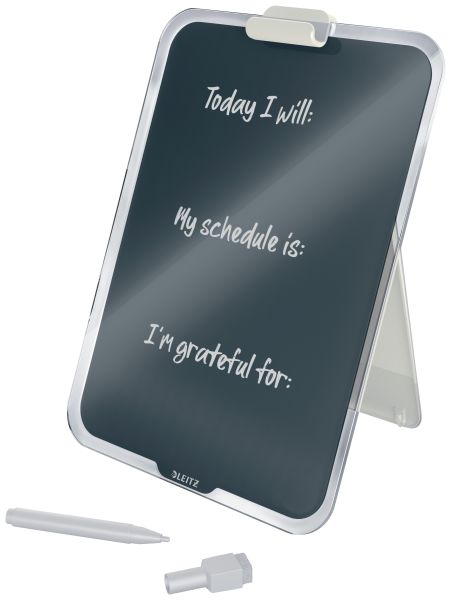 LEITZ Glass Noteboard Cosy 3947-00-89 grau 29,5x21,5x15,9cm