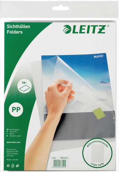 LEITZ Sichthülle PP A4 40006003 transparent 10 Stück