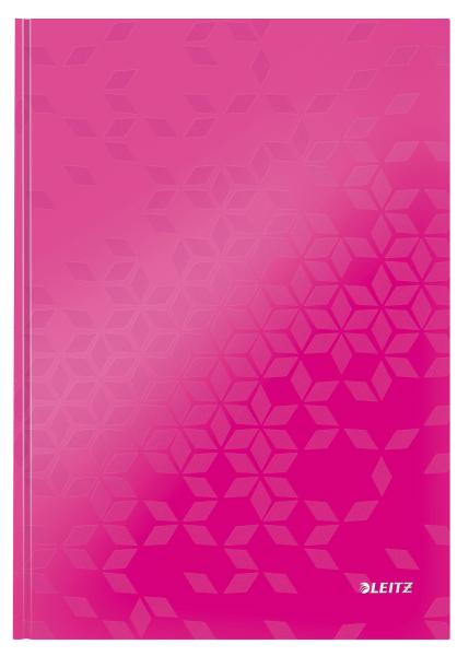 LEITZ Notizbuch WOW A4 46251023 liniert, 90g pink