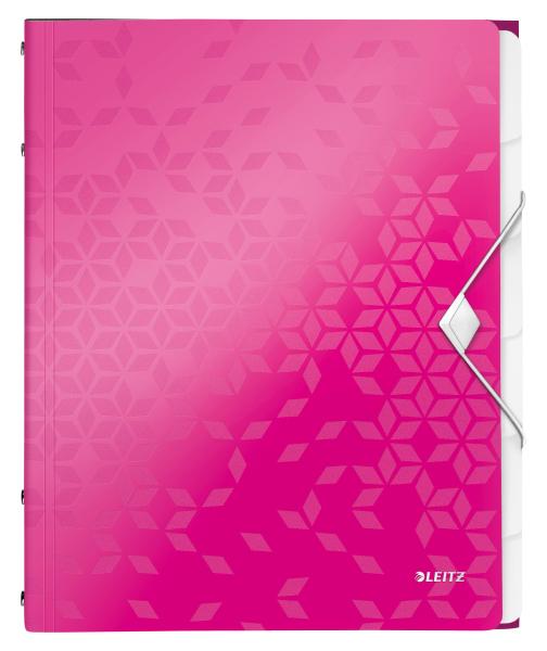 LEITZ Ordnungsmappe WOW PP A4 46330023 pink 6-teilig