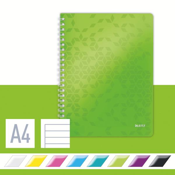 Leitz spiralbuch wow pp a4 4637-00-54 grün 80 blatt - Leitz-4637-00-54-4002432123445-04.jpg