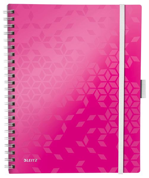 LEITZ Spiralbuch WOW A4 46440023 pink