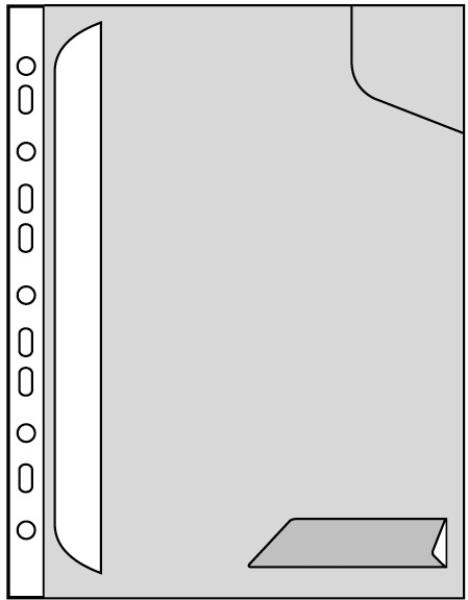 LEITZ CombiFile Hülle Hardback 4732-00-02 Transparent, 3 Stück