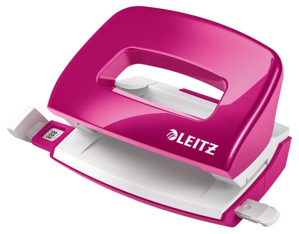 LEITZ Locher NewNeXXt 5060 WOW 50601023 pink, 10 Blatt mini