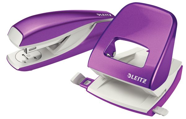 LEITZ Locher/Hefter WOW 5095-12-62 violett, Bundle