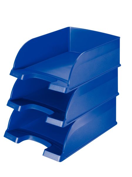 LEITZ Plus Briefkorb, Jumbo A4 52330035 blau