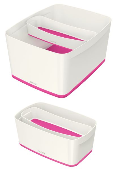 LEITZ MyBox Aufbewahrungsschale 52581023 länglich weiss/pink