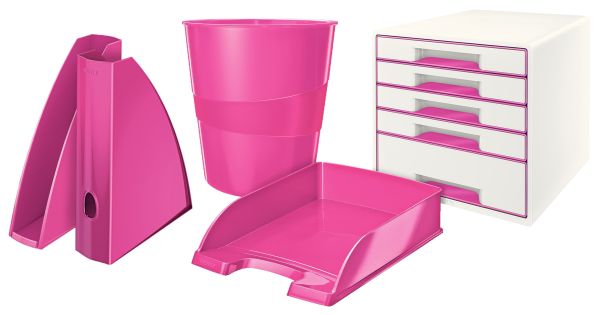 LEITZ Papierkorb WOW 15 Liter 52781023 pink