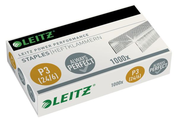 LEITZ Heftklammern P3 55700000 verzinkt 24/6 1000 Stk.