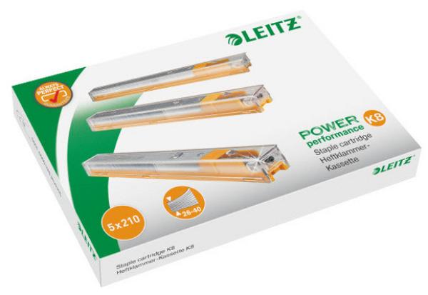 LEITZ Heftklammer-Kassette K8 4mm 55920000 gelb, Schachtel à 1050 Stk.