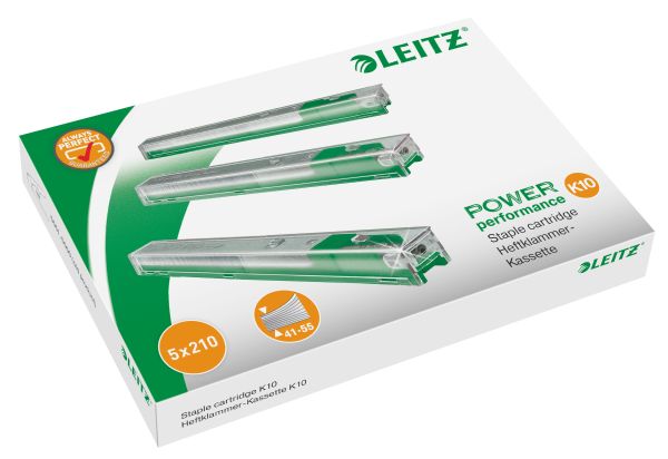 LEITZ Heftklammer-Kassette K10 5.5mm 55930000 grün, Schachtel à 1050 Stk.