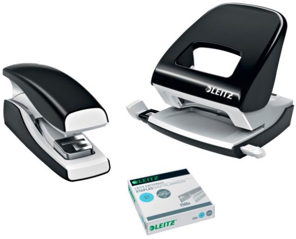 LEITZ Heftapparat NewNeXXt 5603-00-95 SoftPress,schwarz für 30 Blatt