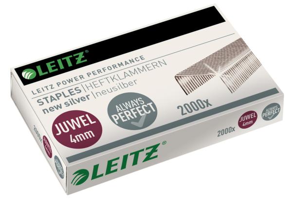 LEITZ Heftklammern Juwel 4mm 56410000 2000 Stück