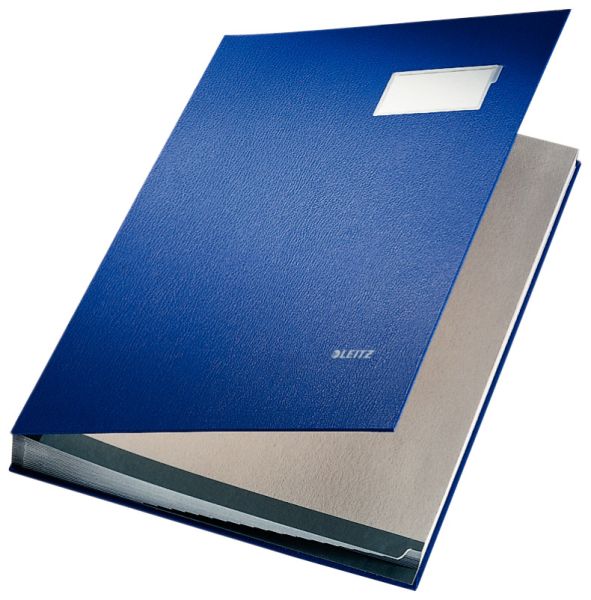 LEITZ Unterschriftsmappen 57000035 blau 20 Fächer