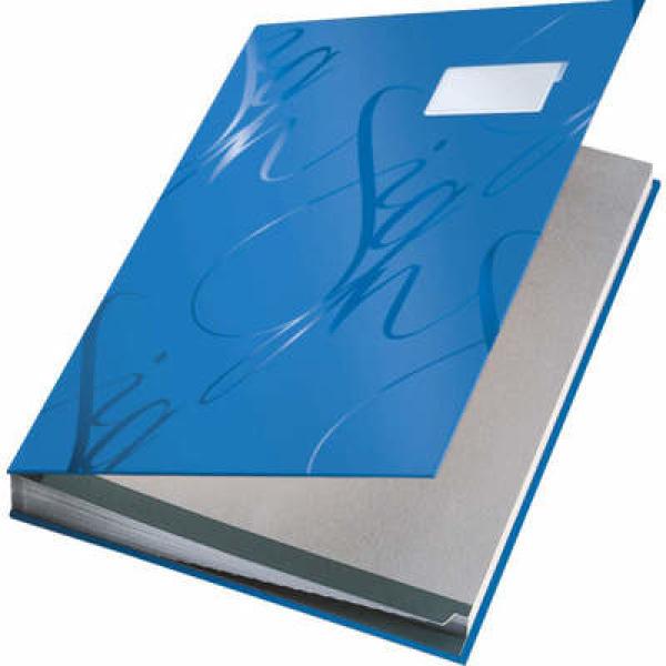 LEITZ Unterschriftsmappen 57450035 blau 18 Fächer