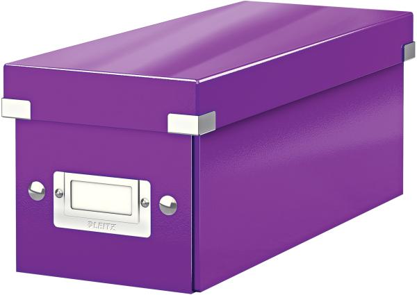 LEITZ Click & Store CD-Box 60410062 violett 145x135x360mm