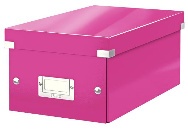 LEITZ Click & Store DVD-Box 60420023 pink 206x135x320mm