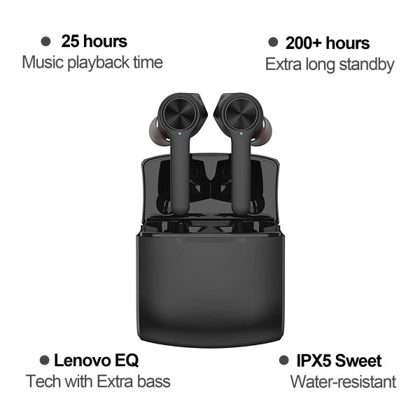 LENOVO Earbuds HT20 black HT20-BK