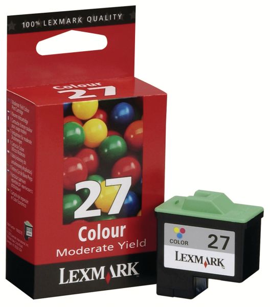 LEXMARK Tintenpatrone 27 HY color 10NX227E Z25/35 160 Seiten