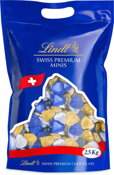 LINDT Herzli 3 Fraben 461006 Milch 2500g