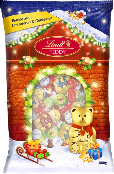 LINDT Teddy Weihnachtsmischung 470420 800g