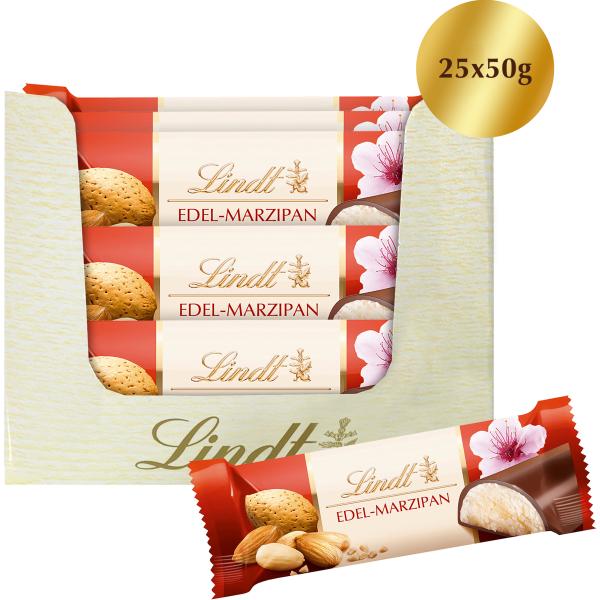 LINDT Schokoladenriegel 638103 Marzipan 25x50g