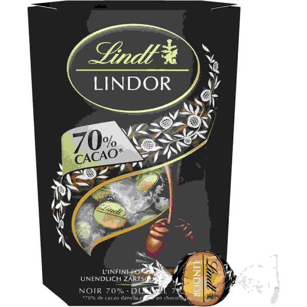 LINDT Lindor Kugeln 659405 Dunkel 70% Cacao 200g