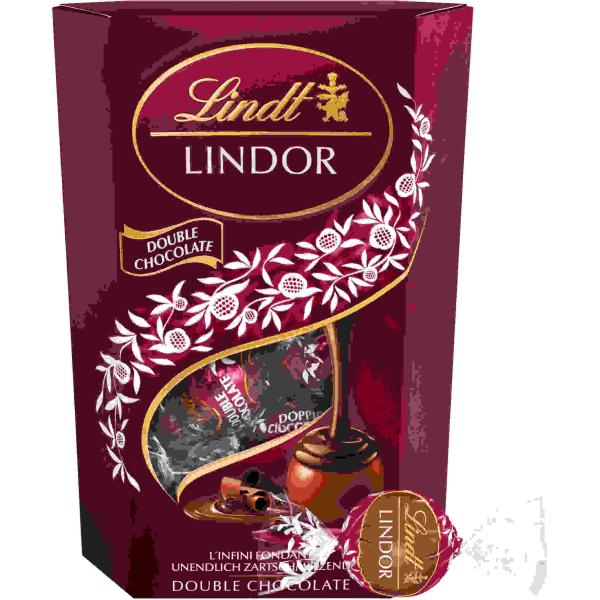 LINDT Lindor Kugeln 659867 Double Chocolate 200g