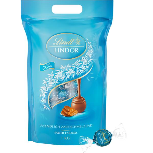 LINDT Lindor Kugeln 801635 Saltet Caramel 1000g Saltet Caramel 1000g