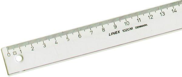 LINEX Schullineal 15cm 1015M transparent