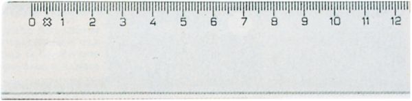 LINEX Zeichenlineal 30cm A1530M transparent