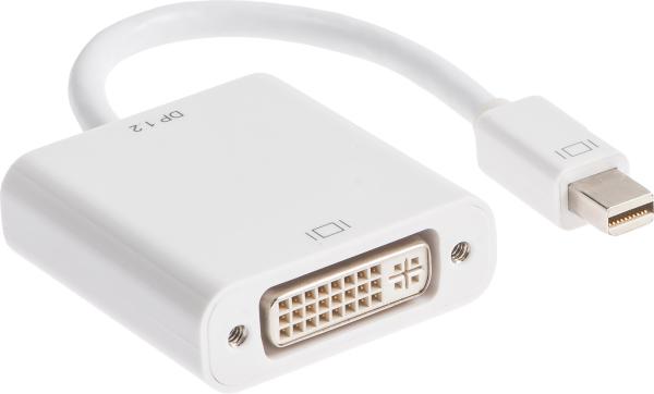 LINK2GO Adapter Mini Disp.-Port-DVI-I AD4211WP male/female, 15cm