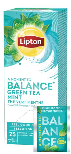 LIPTON Grüner Tee Minze 4091050 25 Beutel