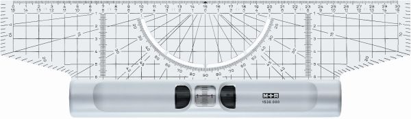 M+R Rolllineal Acryl 30cm 15300000 Winkelmesser Lupe