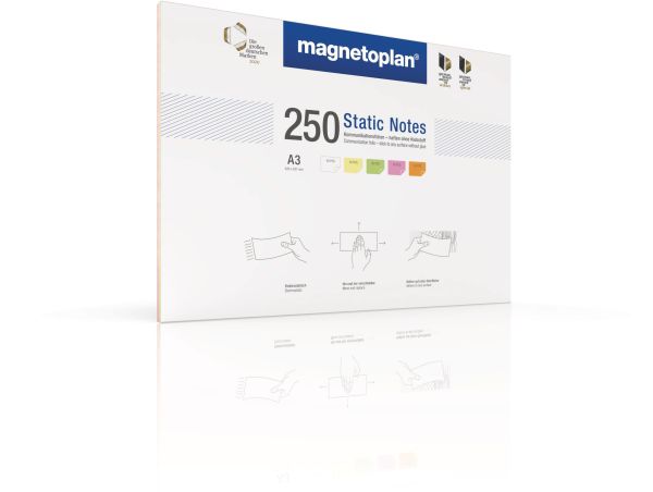 MAGNETOPLAN Static Notes A3 11250310 ass. 250 Stück