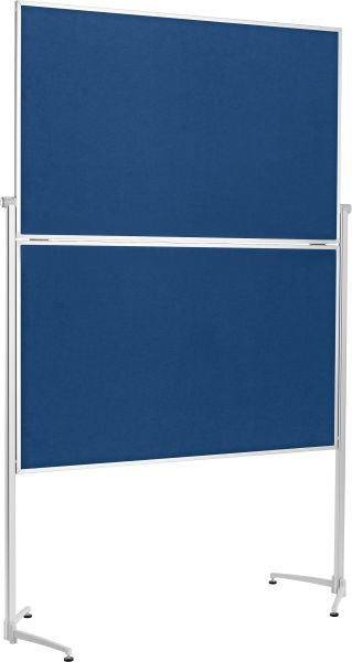 MAGNETOPLAN Design-Moderatorentafel Filz 1151303 blau, klappbar 1200x1500mm