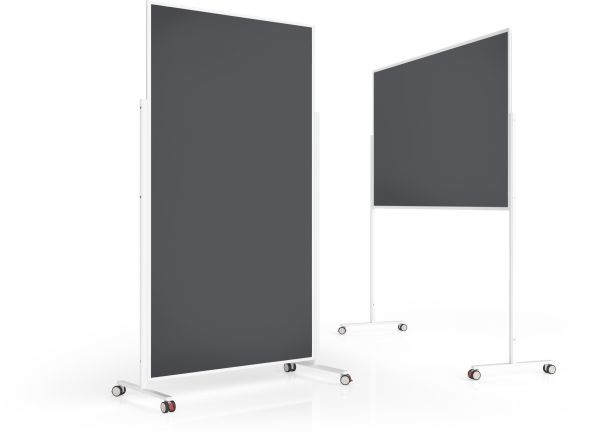 MAGNETOPLAN Design-Moderatorentafel VP 1181101 Filz, grau 1000x1800mm