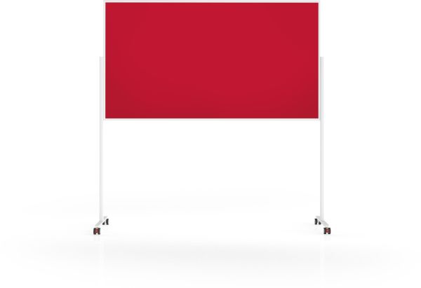 MAGNETOPLAN Design-Moderatorentafel VP 1181106 Filz, rot 1000x1800mm