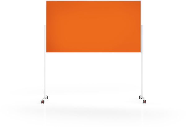 MAGNETOPLAN Design-Moderatorentafel VP 1181144 Filz, orange 1000x1800mm