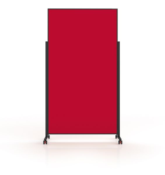 MAGNETOPLAN Design-Moderatorentafel VP 1181206 rot, Filz 1000x1800mm