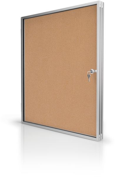 MAGNETOPLAN Schaukasten SP 610x730x40mm 1215024 Indoor, Kork 4xA4