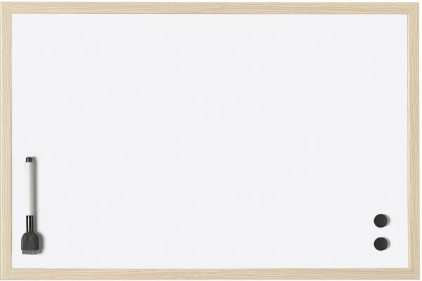 MAGNETOPLAN Whiteboard mit Holzrahmen 121926 Stahl 590x390mm