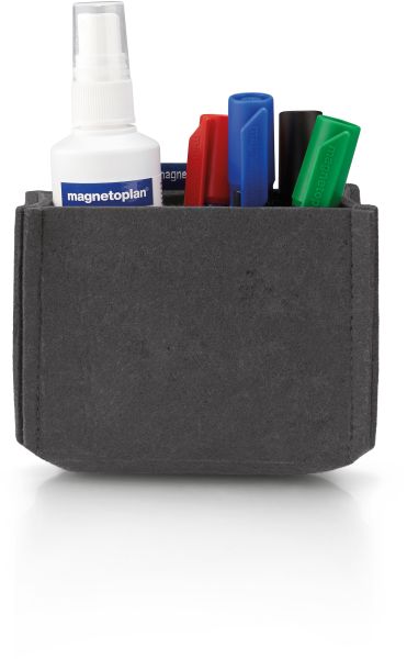 MAGNETOPLAN Stiftehalter magnetoTray M 1227701 grau, Filz recyceled