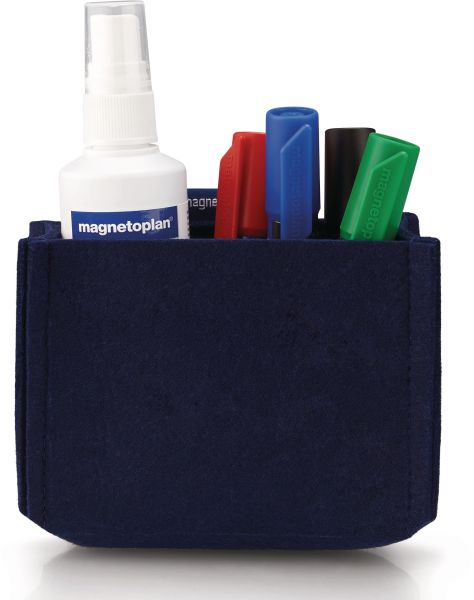 MAGNETOPLAN Stiftehalter magnetoTray M 1227714 blau, Filz recyceled