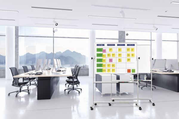 MAGNETOPLAN SCRUM Board 1200x900mm 1240499 Standard mobil inkl. Zubehör