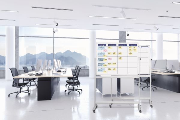 MAGNETOPLAN SCRUM Board 1200x900mm 1240499 Standard mobil inkl. Zubehör