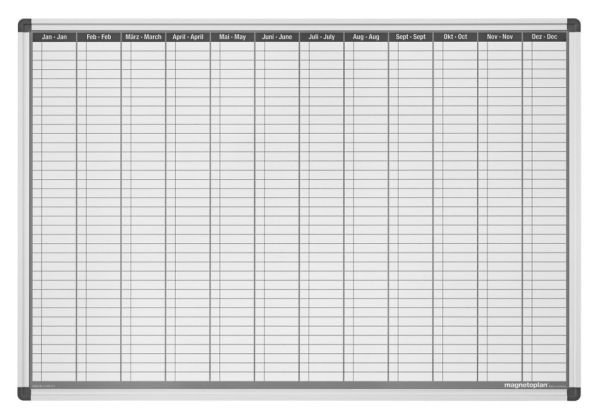 MAGNETOPLAN Plan-Set Jahresübersicht CC 1241012S Deutsch 920x625mm