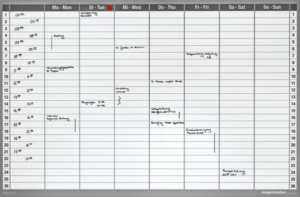 MAGNETOPLAN Wochenplaner CC 1249107S Deutsch 920x625mm
