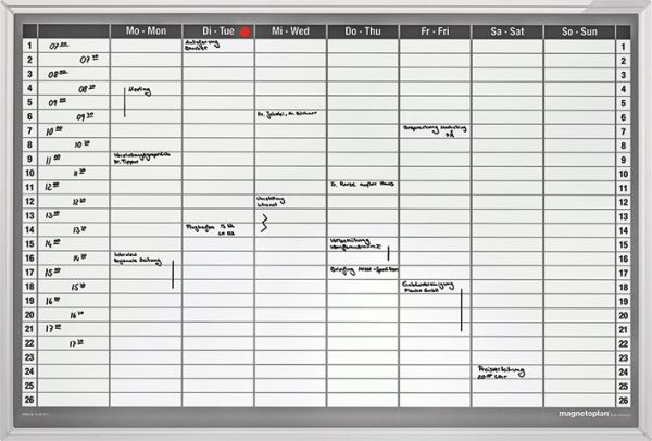 MAGNETOPLAN Wochenplaner CC 1249107S Deutsch 920x625mm